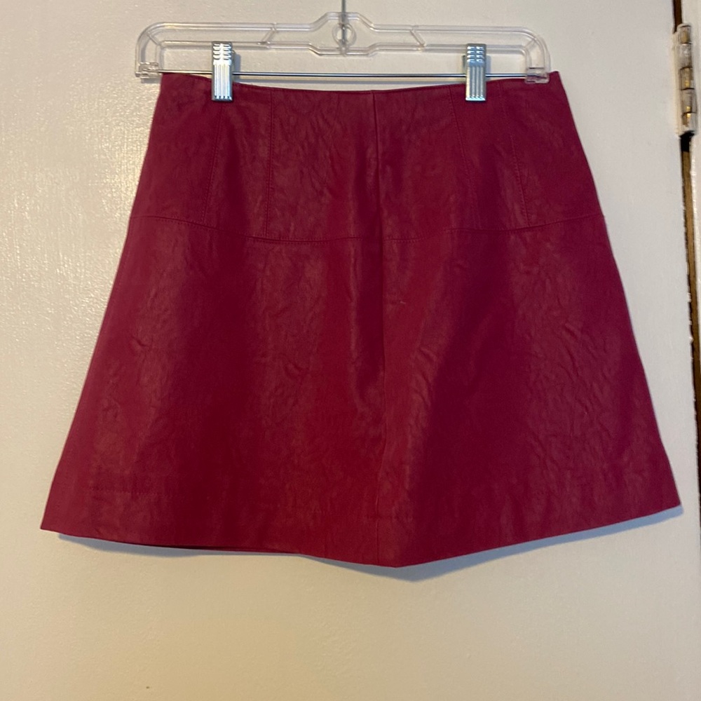 pink free people mini skirt